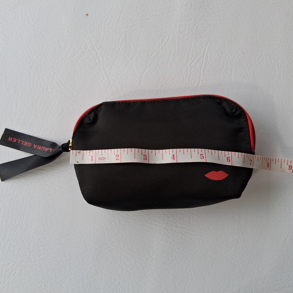 Black and Red Laura Geller Cosmetic Bag